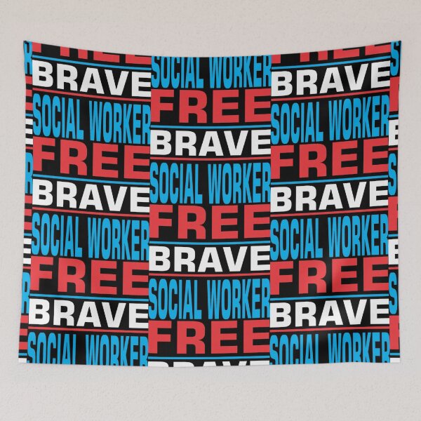 Item preview, Free Brave Social Worker  designed and sold by aryagiri.