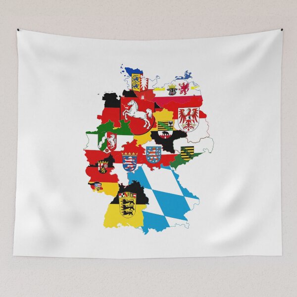 Item preview, Germany Flag Map designed and sold by MapsClouds.