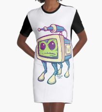 Pet-Bot Graphic T-Shirt Dress