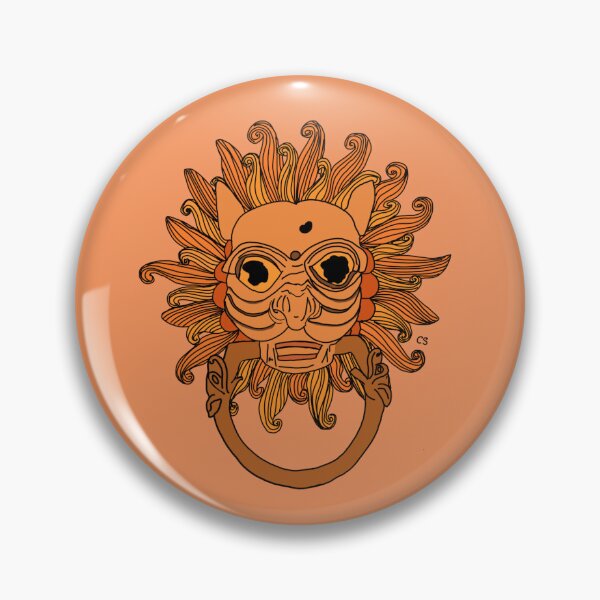 Item preview, orange sanctuary door knocker print designed and sold by caitstott1.