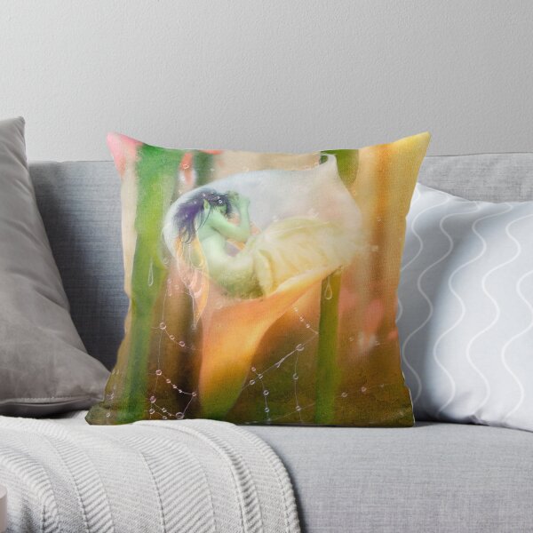 The Faerie's Nest Throw Pillow