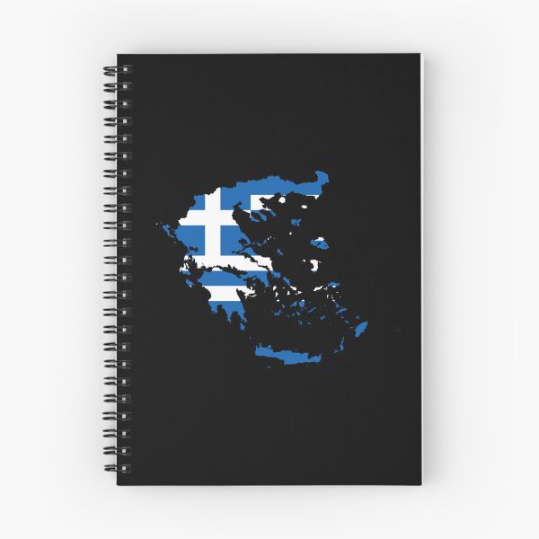 Item preview, Greece Flag Map designed and sold by MapsClouds.
