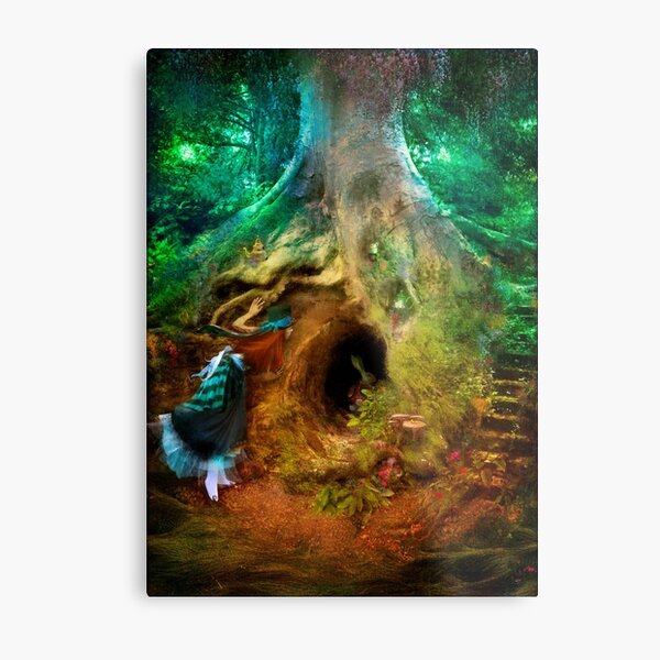Down the Rabbit Hole Metal Print