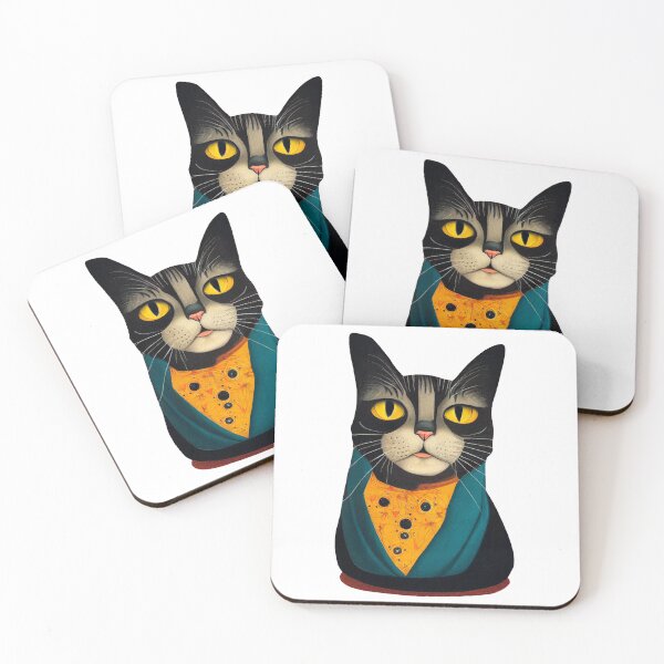 Item preview, elegant fashion cat designed and sold by GorinART.