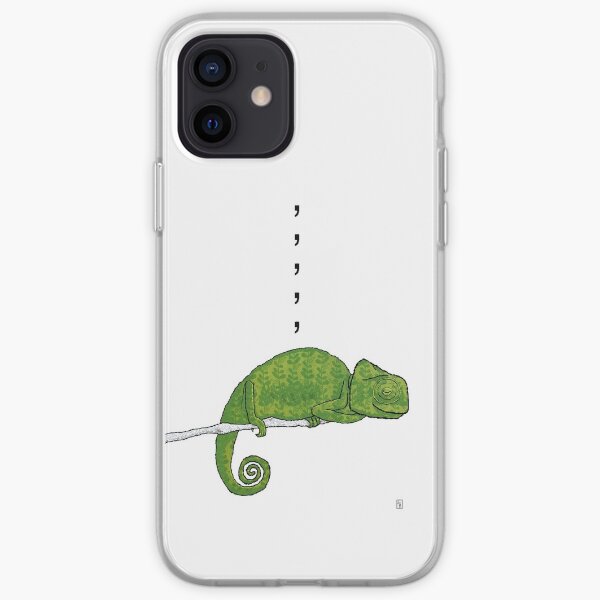 Comma, Comma, Comma Chameleon iPhone Soft Case