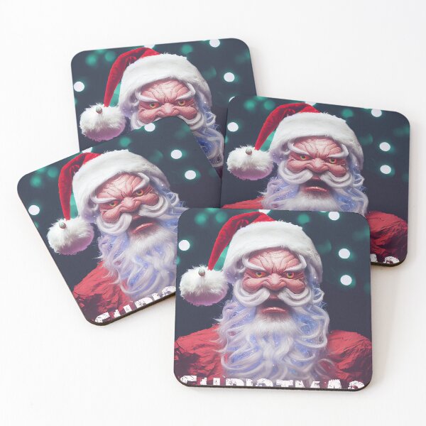 Item preview, Funny Christmas card, angry Santa, greetings card designed and sold by DigitalDreamArt.