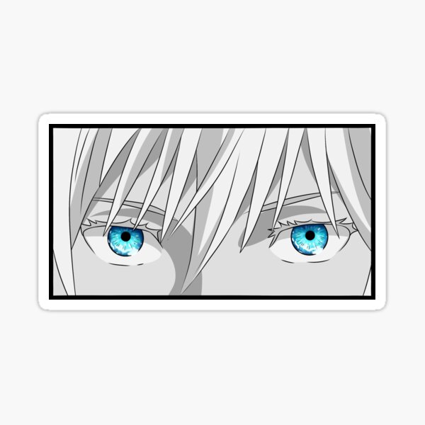 "GOJO SATORU's EYES" Sticker for Sale by LightCraffty Redbubble