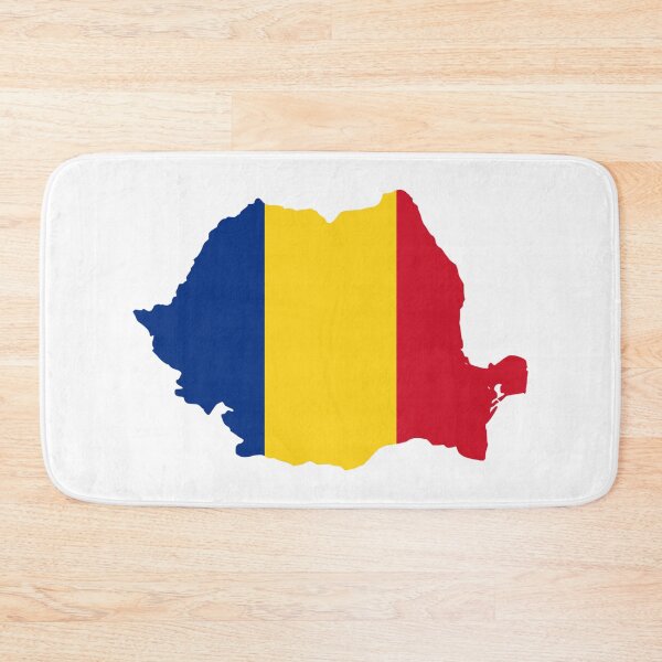 Item preview, Romania Flag Map designed and sold by MapsClouds.