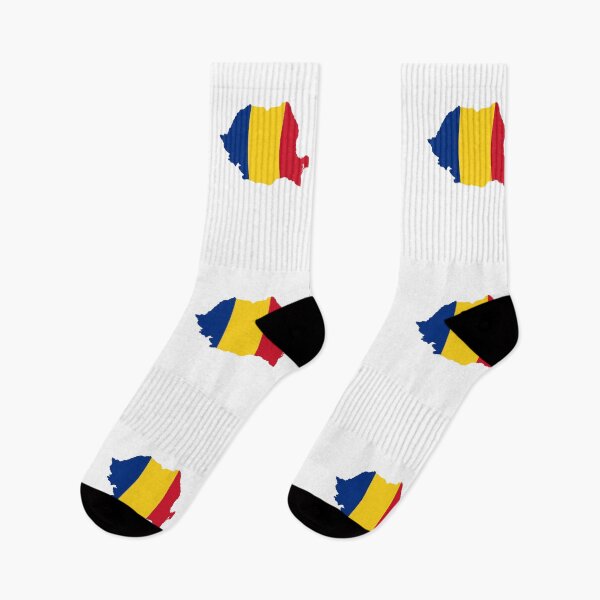 Item preview, Romania Flag Map designed and sold by MapsClouds.