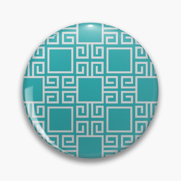 Item preview, Baby Blue And Silver Greek Key Pattern designed and sold by Tamas Das.