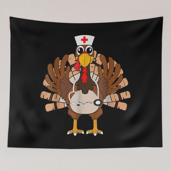 Aperçu de l'œuvre Hauts de gommage Thanksgiving Femmes Turquie Infirmière Vacances Allaitement créée et vendue par SatishOommen.