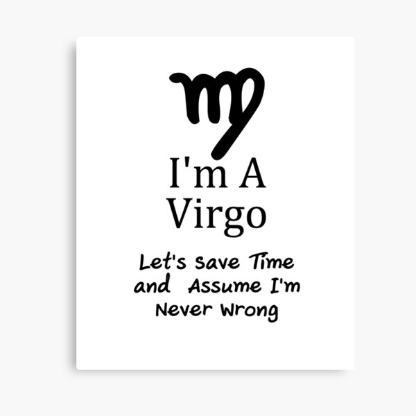 I m A Virgo Virgo Symbol Zodiac Birthday Gift