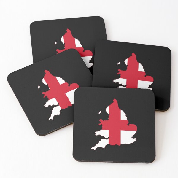 Item preview, England Flag Map designed and sold by MapsClouds.