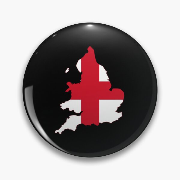 Item preview, England Flag Map designed and sold by MapsClouds.