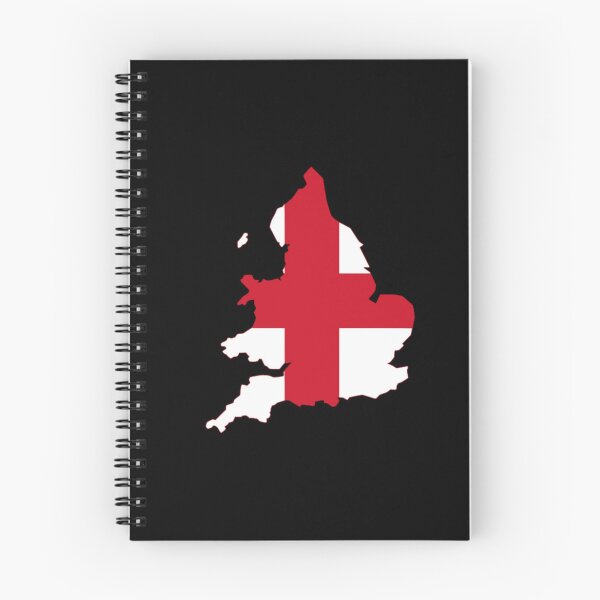 Item preview, England Flag Map designed and sold by MapsClouds.