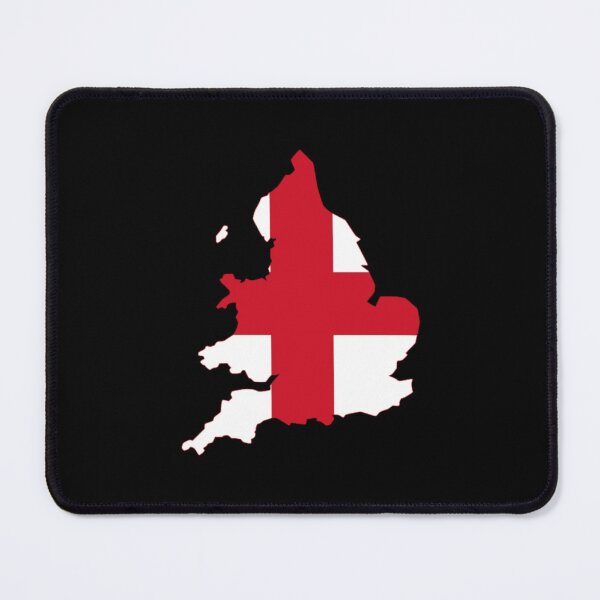 Item preview, England Flag Map designed and sold by MapsClouds.