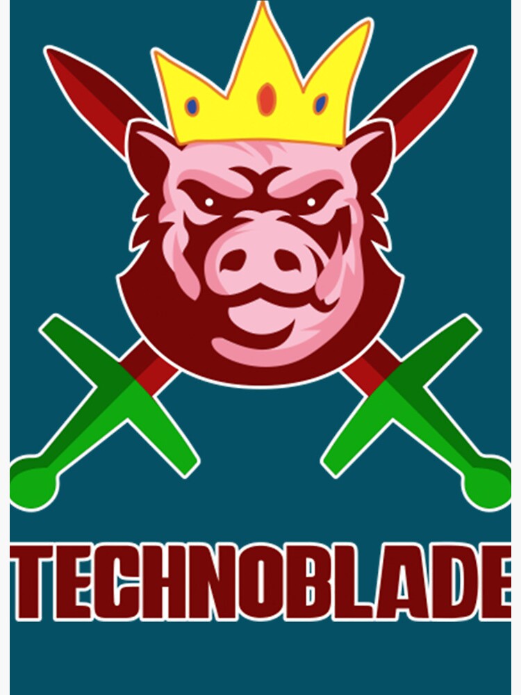 King Technoblade Never Dies - Minecraft Art Board Print for Sale