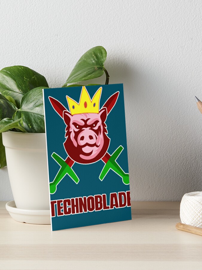 King Technoblade Never Dies - Minecraft Art Board Print for Sale