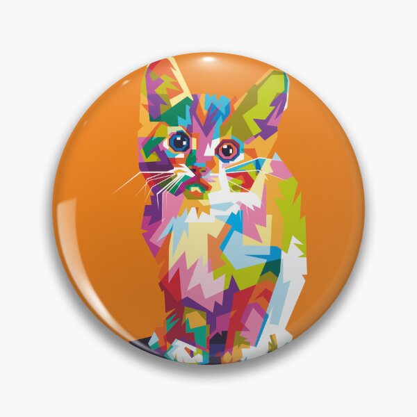 Item preview, Sweet Cat colorful kitty orange background designed and sold by tanabe.