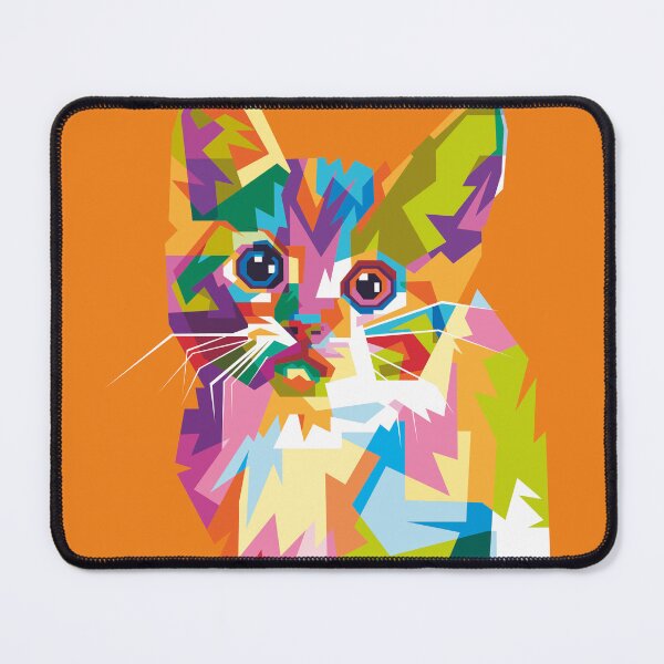 Item preview, Sweet Cat colorful kitty orange background designed and sold by tanabe.