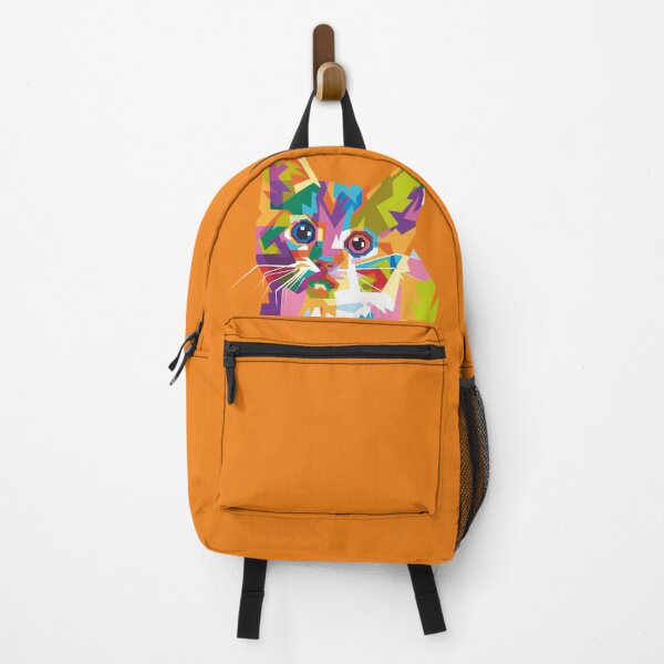 Item preview, Sweet Cat colorful kitty orange background designed and sold by tanabe.