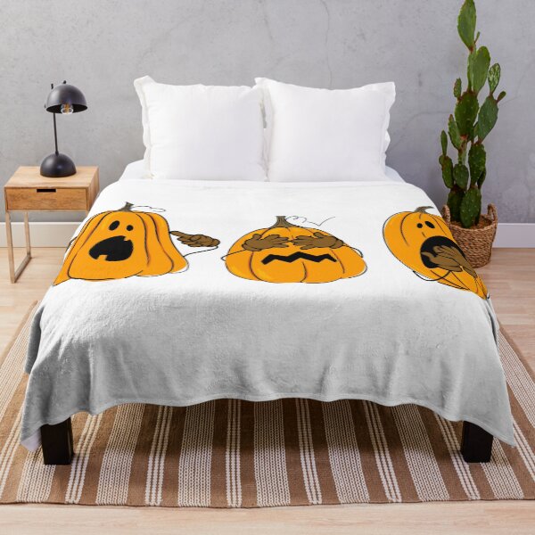 Item preview, No See No Hear Pumpkins Halloween designed and sold by trendingatees.