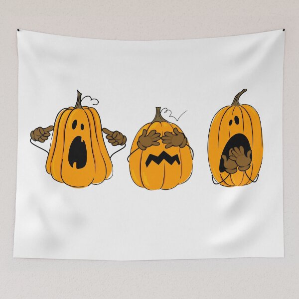 Item preview, No See No Hear Pumpkins Halloween designed and sold by trendingatees.