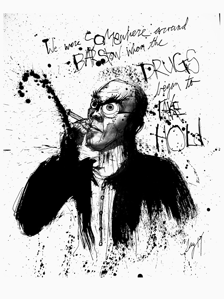 Hunter S. Thompson: Somwhere around Barstow by HouseofDaze