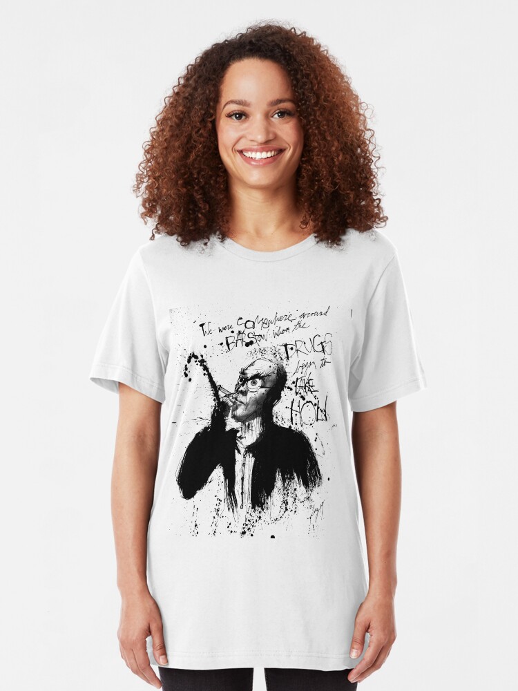 Alternate view of Hunter S. Thompson: Somwhere around Barstow Slim Fit T-Shirt
