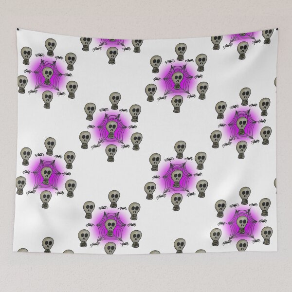 Item preview, skull with web_purple designed and sold by NeonEye-Designs.