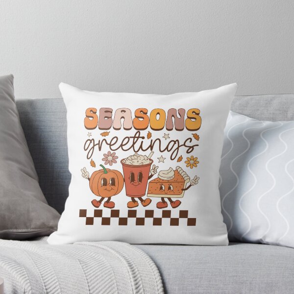 Item preview, Seasons Greetings Groovy Retro Fall Autumn Thanksgiving Pumpkin designed and sold by GravitiTees.