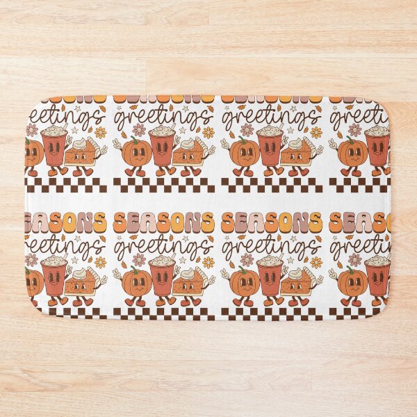 Item preview, Seasons Greetings Groovy Retro Fall Autumn Thanksgiving Pumpkin designed and sold by GravitiTees.