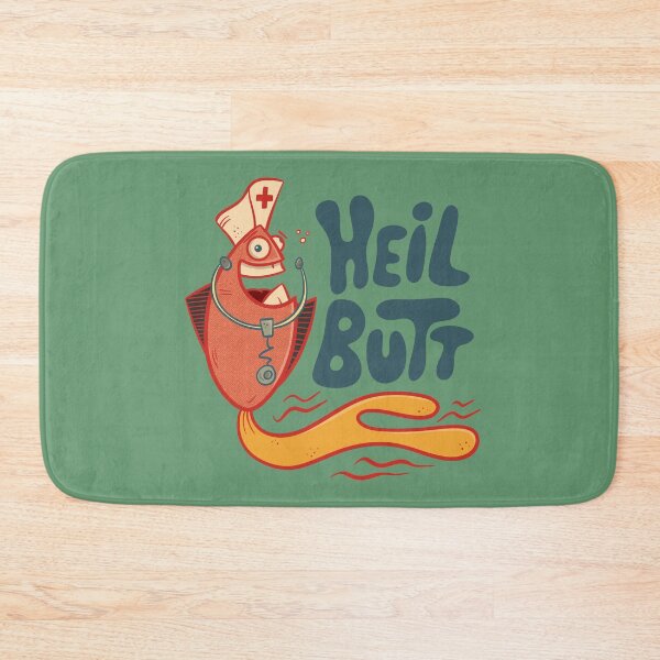 Item preview, Halibut - Funny Fish with Stethoscope designed and sold by cartoonalarm.