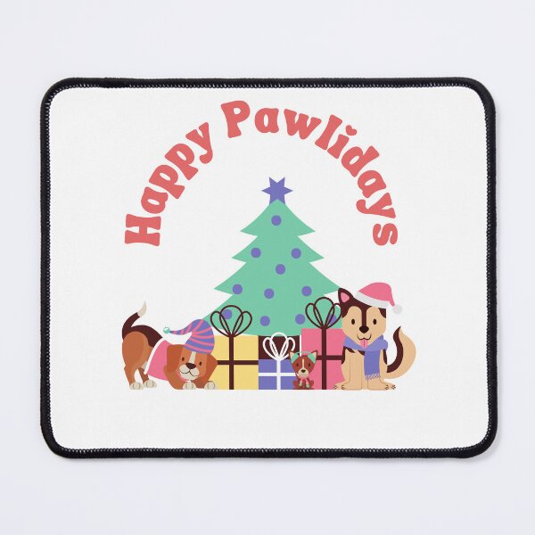 Aperçu de l'œuvre Joyeuses fêtes mignon chien de Noël créée et vendue par BuddingRosecom.