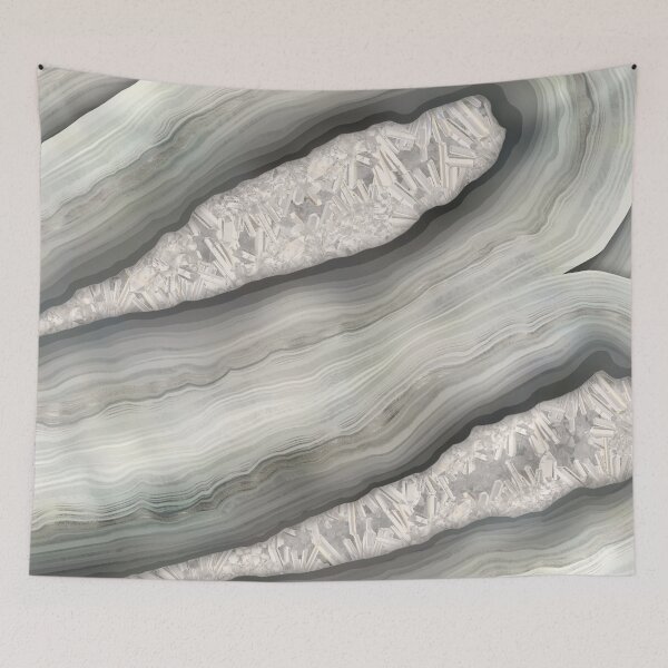 Item preview, Milky White Agate Geode Digital art designed and sold by k9printart.