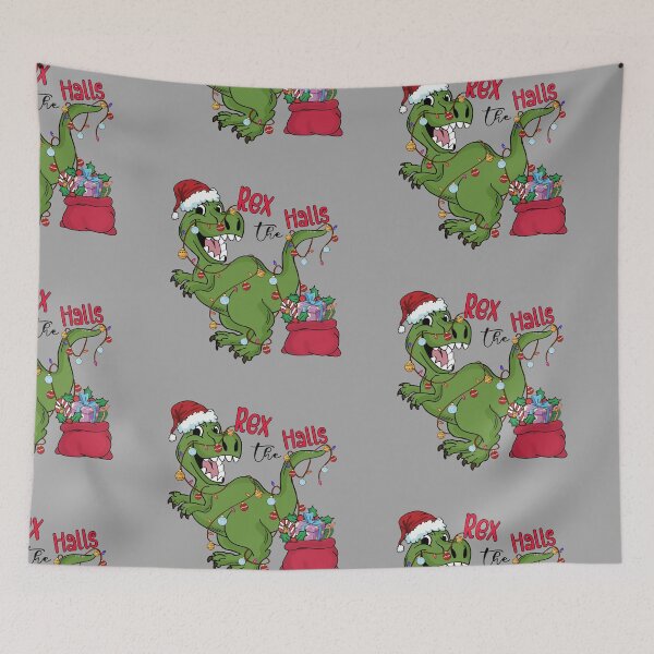 Item preview, Rex The Halls,T-Rex Christmas Jumper, T-Rex Sweater, Dinosaur Christmas Jumper, Dinosaur Christmas Sweater, Unisex Fashion, Men's Xmas designed and sold by OmegaJack.