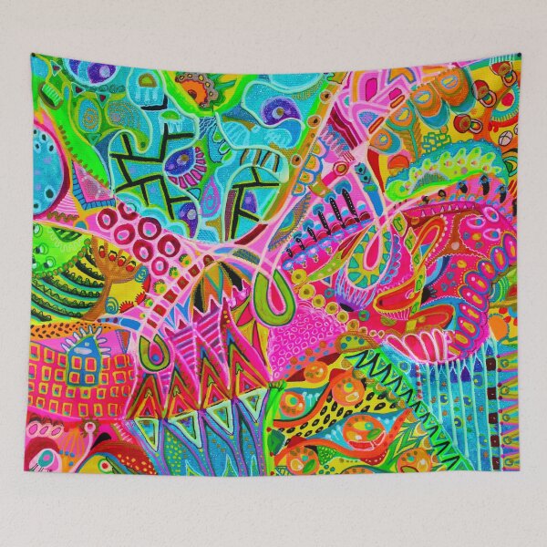 Item preview, 335. It is important to be yourself. colorful abstract pattern, psychedelic art, Psychedelic Trippy Hippy Colorful  designed and sold by Veera Zukova.