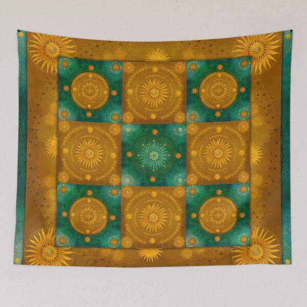 Item preview, "Moroccan chess Celestial & Ocher Pattern" designed and sold by MarCanton.