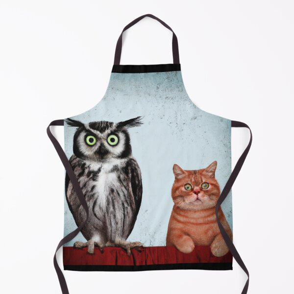 Item preview, cat and owl t-shirt designed and sold by shirtkosa.