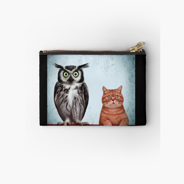 Item preview, cat and owl t-shirt designed and sold by shirtkosa.