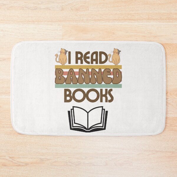 Item preview, Cat I read banned books funny bookworms reading books designed and sold by ColourTrials.