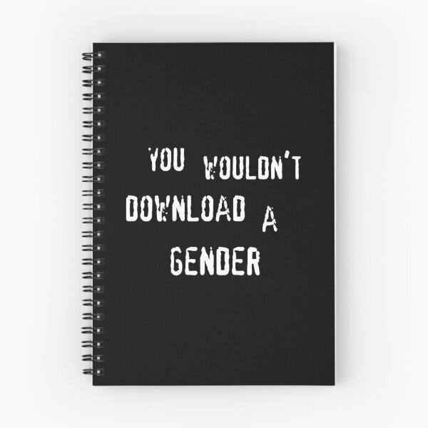 Item preview, You wouldn't download a gender (white text) designed and sold by CrozDogs.
