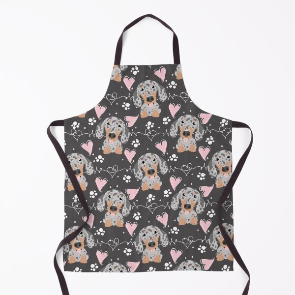 Item preview, LOVE Blue Silver Dapple Dachshund Sausage Dog designed and sold by Lulupainting.