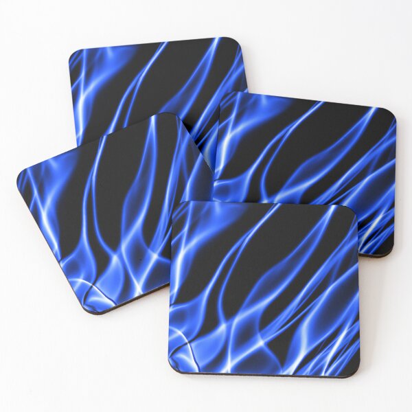 Item preview, Cool Blue Flames on a Black Background designed and sold by winterswinner.