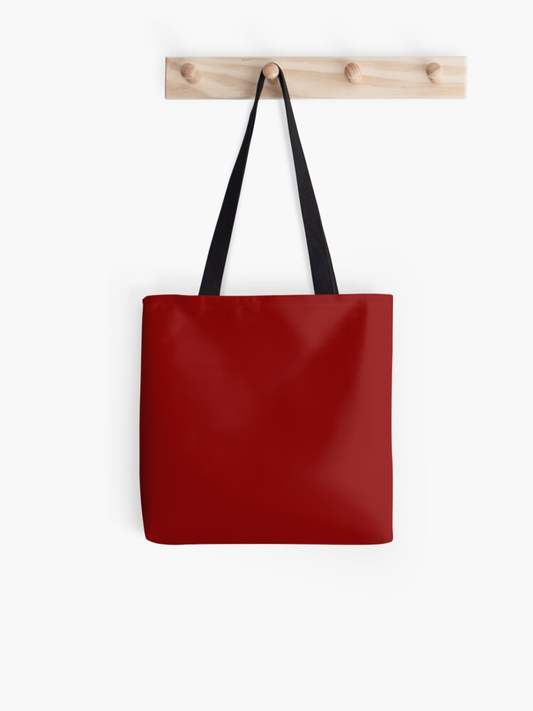 dark red tote bag