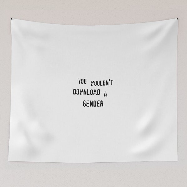 Item preview, You wouldn't download a gender (black text) designed and sold by CrozDogs.