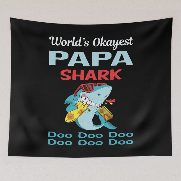 Item preview, Funny Shark PAPA designed and sold by StoreHornedFace.