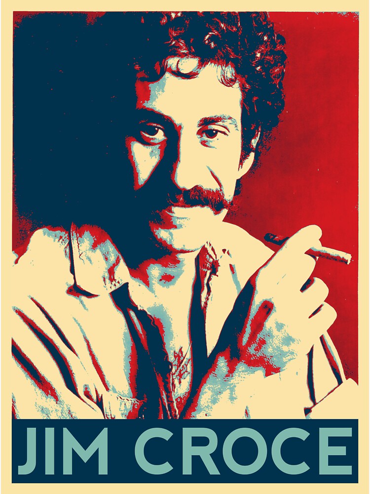 “Jim Croce Pop Art Vintage Gift Fan” Sticker for Sale by ReeceFox