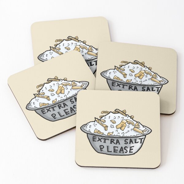 Item preview, Extra salt please! Extra salted fries/chips ignorant, colored tattoo art style designed and sold by Dopamine Dumpster.
