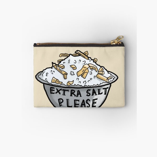 Item preview, Extra salt please! Extra salted fries/chips ignorant, colored tattoo art style designed and sold by Dopamine Dumpster.